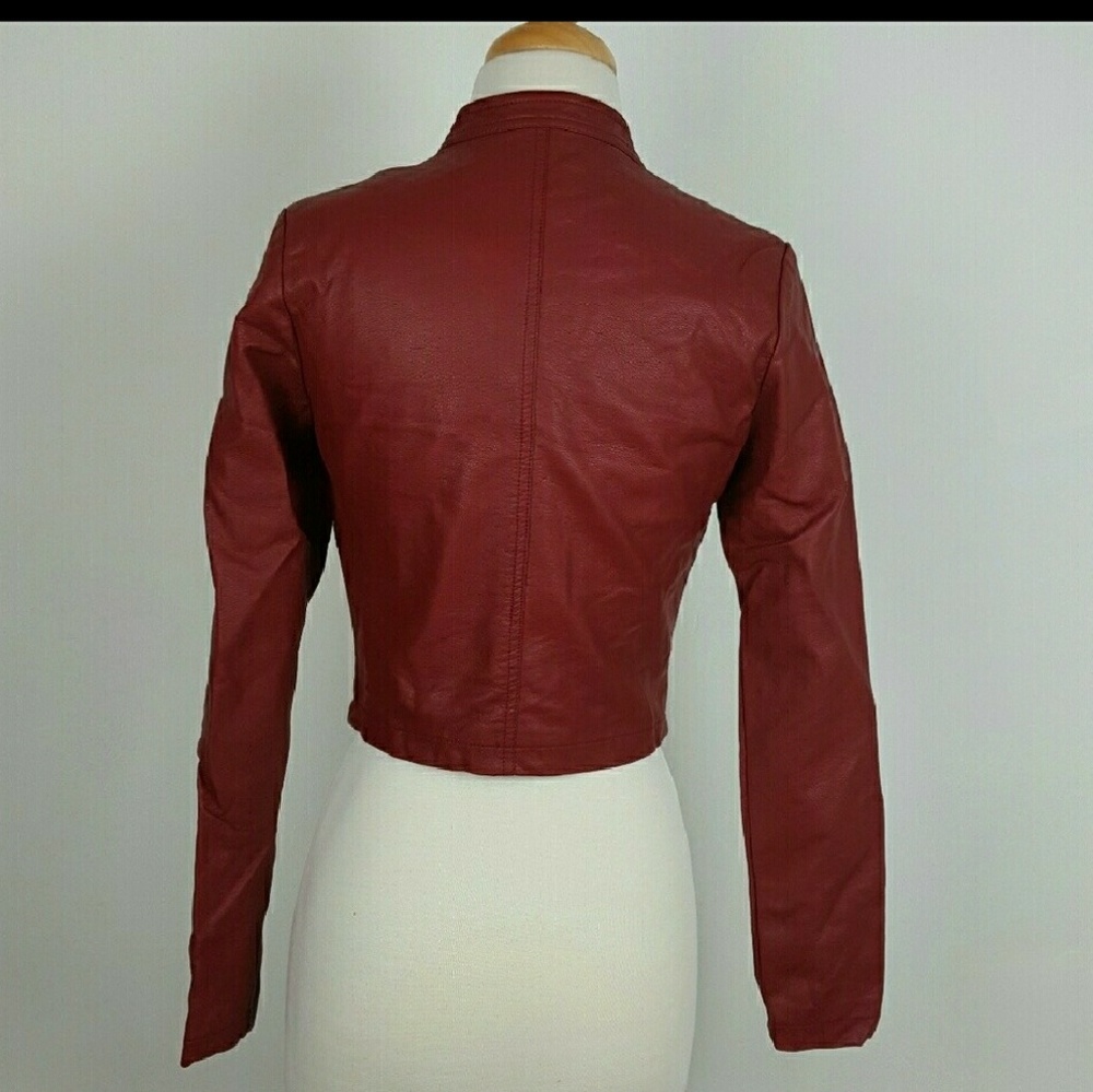 Red leather jacket - Picture 6 of 6